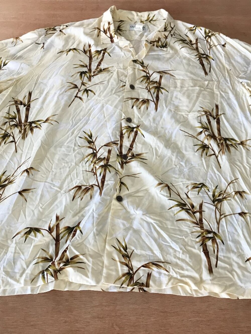 Bishop Street Hawaiian Shirt Men 3XL Brown Floral Button Up Pocket Short Sleeve